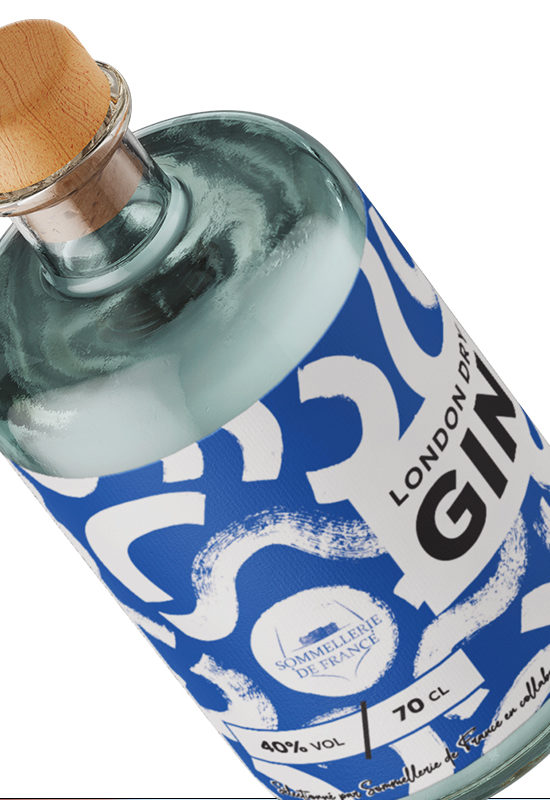 graphiste graphisme creation design etiquette de GIN pour Sommellerie de france Grand EST Toulouse Collection limitée identité visuelle desing graphique lestudiova